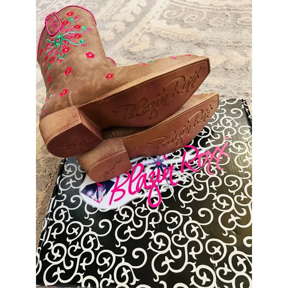 NIB❤️M&F Western Kids Cow Girl's Boot sz1.5